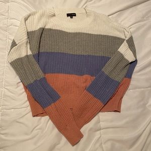 Striped fashionable sweater